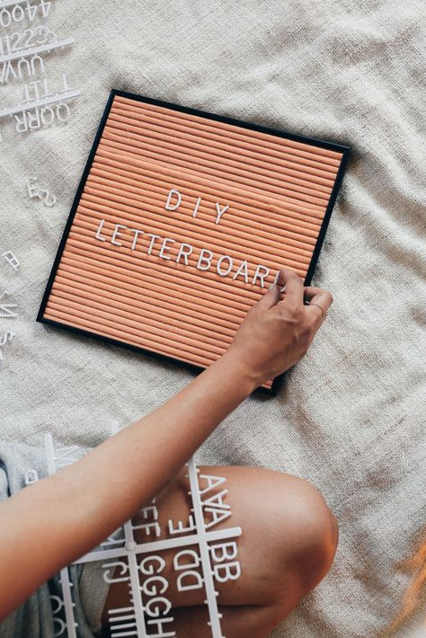 DIY Letterboard — Treasures & Travels Diy Letterboard, Diy Letter Board, Quirky Apartment, College Checklist, Awesome Crafts, Letter Decoration, Diy Letters, Diy Trends, House Diy