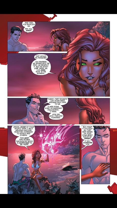 Star Fire Comic, Starfire Comics, Red Hood And The Outlaws, Teen Titans Starfire, The Outlaws, Star Fire, Nightwing And Starfire, Teen Titan, Comic Style Art