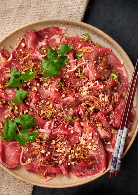 Tuna Carpaccio, Tuna Carpaccio Recipe, Asian Beef Carpaccio, Beef Tenderloin Carpaccio, Carpaccio Recipe Fish, Beef Carpaccio Appetizers, Beef Carpaccio Recipe, Beef Tartare, Beef Tataki