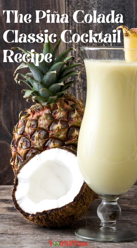 The Pina Colada recipe is one everybody must know. It’s a summertime classic cocktail recipe that deserves more reverence than it gets. Cooks Country Pina Colada, Pina Colada With Malibu Rum, Pitcher Of Pina Colada Recipe, Best Piña Colada Recipe Alcohol, Pina Colada Recipe Easy, Pino Colada Recipe, Classic Pina Colada Recipe, Pina Colada Rum Cake, Pena Colada Recipe