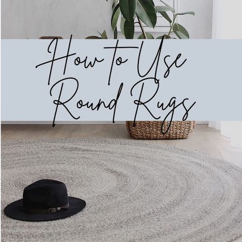 Round Rug Placement, Round Rug Under Bed, Round Rug Under Kitchen Table, Rug Under Round Table, Round Rug Entryway, Oval Rugs Living Room, Circle Rug Living Room, Rug Under Kitchen Table, Rug Rules