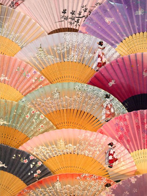 Japanese Fans, Chinese Fans, Japanese Fan, Japan Culture, Hand Fans, Paper Fans, Hand Held Fan, Art Japonais, Japanese Aesthetic