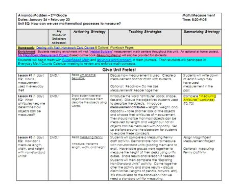 WOW. A great blog series all about unit, lesson and long term planning! Check out the whole series and download the free templates! :) Measurement Math Centers, Unit Plan Template, Stem Lesson Plans, Organized Teacher, Lesson Plan Examples, Lesson Plan Template Free, Everyday Math, Lesson Plan Template, Stem Lesson