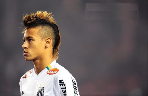 Neymar Da Silva (Newcomer to Barcelona soccer Team) Neymar Mohawk, Hairstyle Neymar, Neymar Jr Hairstyle, Mohawk For Men, Christophe Galtier, Mohawk Hairstyle, Neymar Barcelona, Mohawk Haircut, Mohawk Hairstyles Men