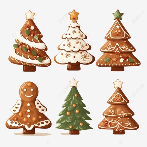 stock vector of cute christmas trees gingerbread cookies food for christmas christmas baking chris Christmas Baking Illustration, Christmas Food Illustration, Christmas Stickers Png, Christmas Emojis, Food For Christmas, Cute Christmas Trees, Cookies Png, Baking Christmas Cookies, Cookie Vector