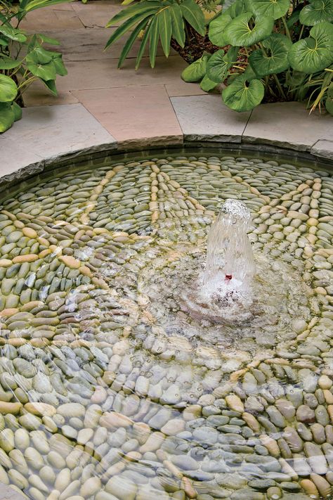 Mosaic Fountain, Shallow Pool, New Orleans House, Outdoor Water Features, Garden Water Feature, Splash Pool, New Orleans Homes, Garden District, Backyard Remodel