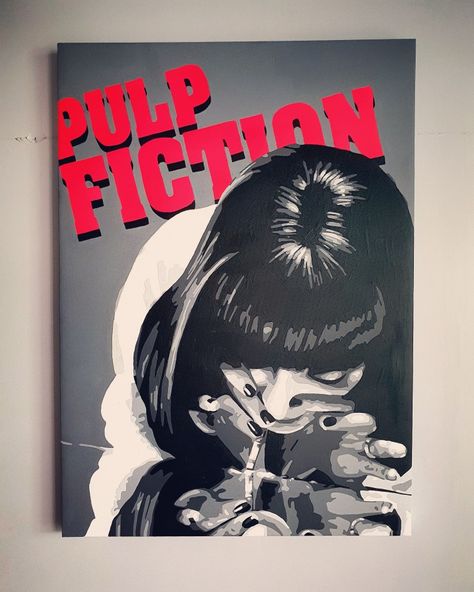 Pop Art Pulp Fiction, Pulp Fiction Painting, Dark Pop Art, Phiphi Thailand, Pop Art Comic Girl, Pop Art Images, Arte Punk, Dope Cartoon Art, Art Painting Gallery