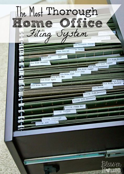 Home Office Organization Filing System Home Office Filing System, Office Filing System, Cd Tower, Home Filing System, Office Desk Organization, Office Organization Files, Office Files, Organizing Paperwork, Office Decorating