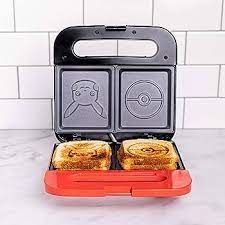 Amazon.com: Uncanny Brands Pokemon Grilled Cheese Maker - Make Pokeball and Pikachu Sandwiches - Kitchen Appliance: Home & Kitchen Pokemon Sandwich, Square Waffles, Grilled Cheese Maker, Sandwich Press, Pressed Sandwich, Bacon Grilled Cheese, Panini Sandwich, Panini Press, Queso Fundido