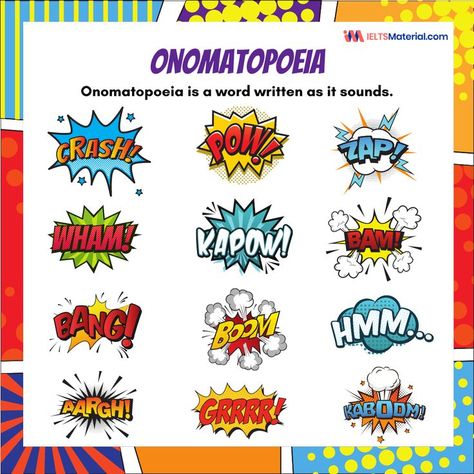 The word onomatopoeia comes from the union of two Greek words, onoma meaning" name" and poiein meaning" to make," so onomatopoeia means"to make a name (or sound)." Onomatopoeia is the emulation from sound or related to its referent! . . . . #ieltsmaterial #onomatopeia #ielts2022 #ieltsexam #IELTS #ieltstips #ieltsvocabulary #English #learning #language #speakingenglish #learningenglish #grammar #speaking #cefr #tefl #celta #ielts #ieltspreparation Onomatopoeia Art, Meaning Name, Advanced Grammar, Ielts Tips, Rangoli Border, Simple Rangoli Border Designs, Rangoli Border Designs, Border Designs, English Learning