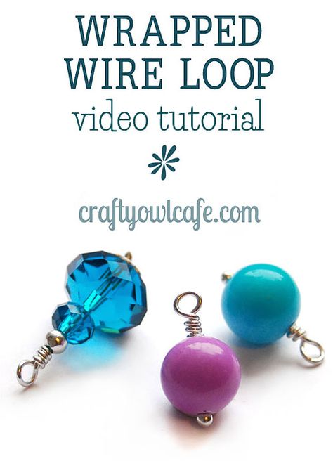 How To Make Bead Dangles, Crafts To Make With Beads, How To Make Earrings With Wire, Diy Wire Jewelry Tutorials, Jewellery Making Ideas, Easy Jewelry Making Ideas, Jewelry Tutorials Free, Jewelry Video, Making Jewelry For Beginners