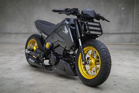 Small Wonders: The Insane Groms of MAD Industries | Bike EXIF Honda Grom Custom, Grom Motorcycle, Honda Grom 125, Honda Msx 125, Honda Motorbikes, Dodge Chargers, Мотоциклы Cafe Racers, Moto Car, Honda Grom