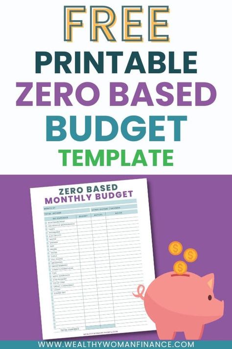 Free Zero Based Budget Template & Examples (2023) Zero Based Budget Template, Budget Examples, Budget 101, Zero Based Budget, Budget App, Budgeting 101, Budget Printables, Monthly Budget, Budget Template