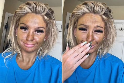 I put fake tan on my face before sleep to get a bronzed look for spring – it was a ‘disaster’ How To Get Fake Tan Off, Fake Tan Contouring Face, Fake Tan Face, Fake Tan Remover, Tanning Mitt, Tan Face, Makeup Remover Wipes, Summer Tanning, Sunless Tanning