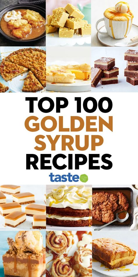 Just A Taste Recipes, Lyle's Golden Syrup Recipes, Recipes Using Golden Syrup, Recipes With Golden Syrup, Sunday Baking Ideas, Treacle Recipes, Recipes With Syrup, Golden Syrup Recipes, Golden Syrup Cake