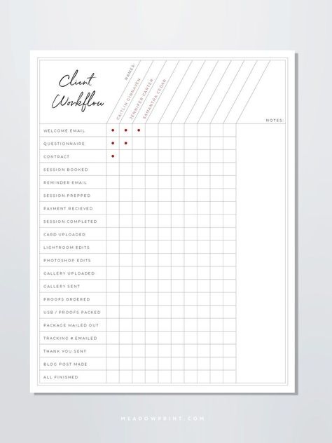 Photographer Client Workflow Chart Template Photography Workflow Sheet Photography Planning Organization Checklist Photo Session Schedule - Etsy Photography Therapy, Client Workflow, Organization Checklist, Sheet Photography, Bee Business, Photography Workflow, Photography Business Plan, Organizing Business, Starting Business