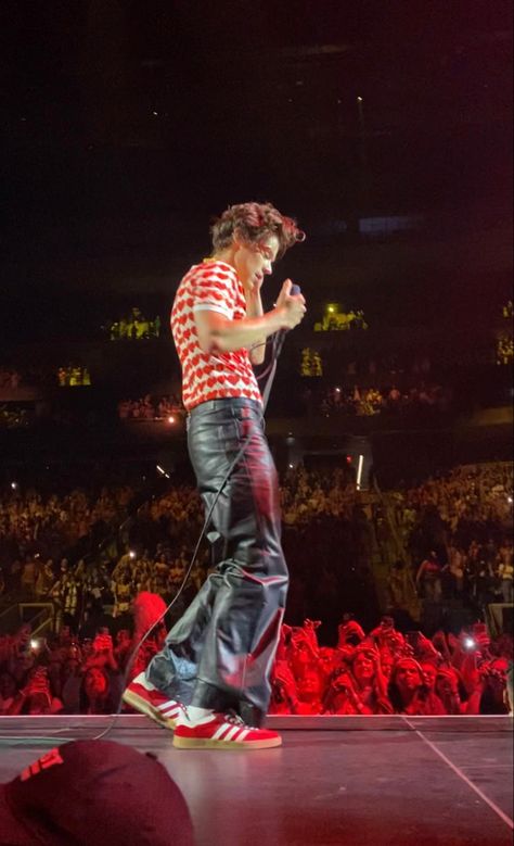 Harry Styles Red Heart Outfit, Harry Styles Flare Pants, Harry Styles Outfit Recreation, Harry Styles Party Outfit, Harry Styles Samba, Harry Styles Red Outfit, Harry Styles Ono New York, Harry Styles Black Outfit, Harry Styles Hslot Outfits