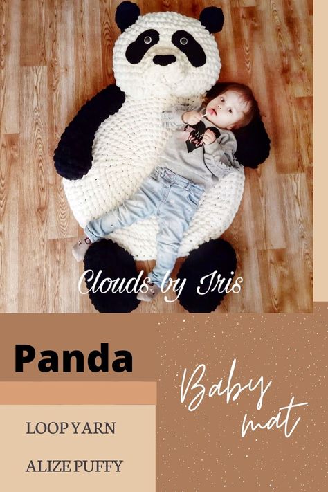 Puffy More Pattern, Arm Crochet, Panda Blanket, Animal Rugs, Arm Crocheting, Loopy Yarn, Mobile Girl, Finger Crochet, Alize Puffy