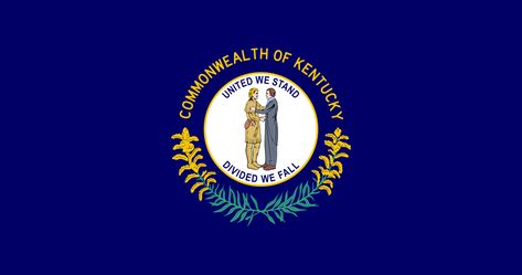 Kentucky State Flag, Kentucky State, Usa States, Payday Loans, Flag Decal, Fort Worth Texas, State Flags, Juventus Logo, Commonwealth