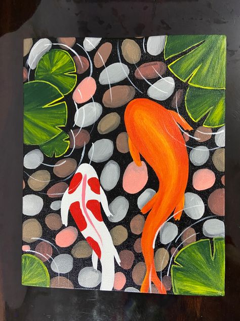 Fish painting with acrylic paint on canvas #painting #paint #fish #fishtank #acrylic #acrylicpainting #canvas #canvasartpainting Fish Tank Art Painting, Easy Fish Painting, Fish Tank Painting, Paint On Canvas Easy, Fish Canvas Painting, Fish Painting Acrylic, Fish Acrylic Painting, Painting With Acrylic Paint, Theme Painting