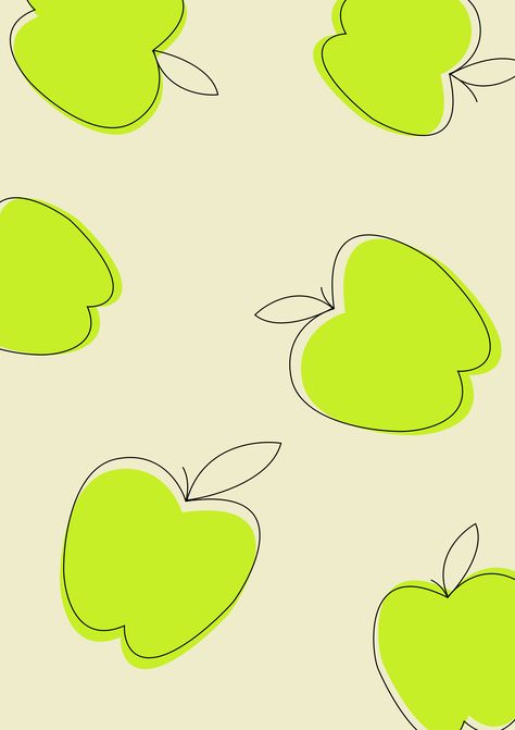 Apple seamless pattern. Fruits illustration background. Simple lines. Minimalism. Apple Pattern Illustration, Illustration Background Simple, Fruits Background, Fruits Illustration, Apple Illustration, Background Simple, Fruit Illustration, Illustration Background, Abstract Logo