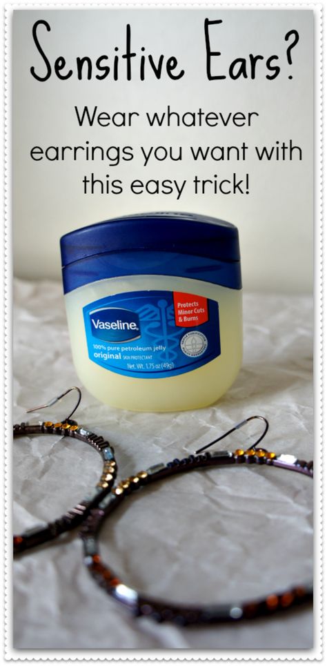 Vaseline Beauty Tips, Raw Garlic, Petroleum Jelly, Diy Beauty Hacks, Earring Posts, Face Scrub, Simple Skincare, Sensitive Ears, Skin Care Regimen