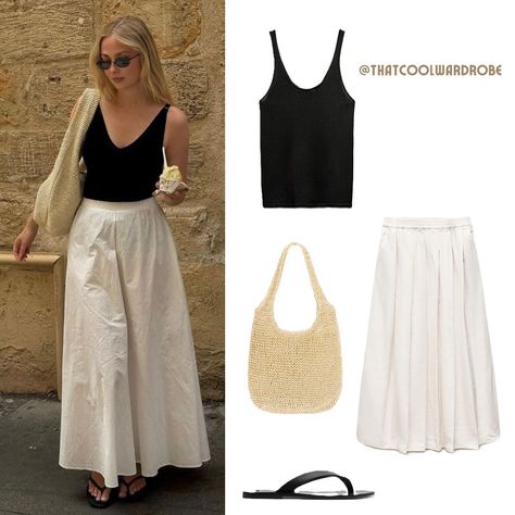 Steal the outfit 😁✨ Midi skirt Cream Midi Skirt Outfit, Beige Midi Skirt Outfit, Cream Midi Skirt, Beige Midi Skirt, Full Midi Skirt, Midi Skirt Outfit, Skirt Outfit, The Outfit, Skirt Outfits