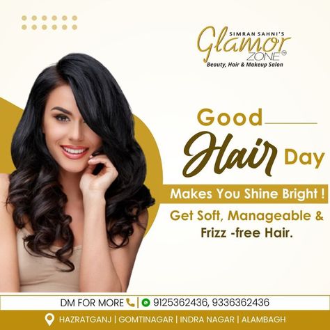 Hair Care Poster Design, Saloon Creative Ads, Hair Colour Creative Ads, Hair Salon Creative Ads, Salon Creative Post, Hair Salon Post Ideas, Hair Salon Ads, Salon Creative Ads, Salon Advertising Ideas