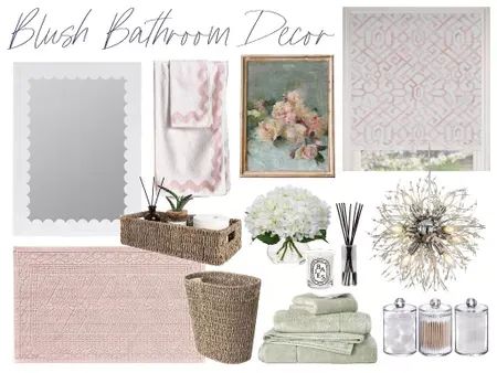 Blush Bathroom Decor, Grey And Cream Bathroom, Blush Bathroom Ideas, Blush Pink Bathroom, Blush Bathroom, Pink And Black Bathroom, Grey Bathroom Decor, Cream Bathroom, Black Bathroom Decor