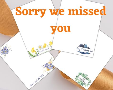 JW Sorry We Missed You Letter Writing Stationery, Not at Home Door to Door Letter Campaign, Pioneer, Ministry, Printable Paper https://etsy.me/3TFLIob #drawingdrafting #sheet #floral #jw #printablestationary #jwprintable #jwletterwriting #writingstationary #jwstationer Jw Not At Home Letters, Not At Home Letter Jw, Missing You Letters, Miss You Message, Door Letters, Jw Ministry, Child Hood, Miss You All, Home Door