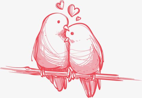 vector,hand painted,lovebirds,wedding,hand,painted,love vector,birds vector,hand-painted vector Love Bird Illustration, Lovebirds Illustration, Illustration Love Romantic, Love Bird Drawing, Love Birds Illustration, Love Bird Tattoo Couples, Love Birds Drawing, Travel Graphics, Heart Paintings