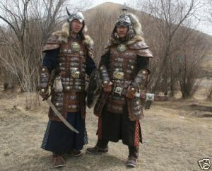 1200-1300 Mongolian Warrior Armor whole set. Sca Armor, Warrior Armor, Armadura Cosplay, Chinese Armor, Armor Clothing, Ancient Armor, Historical Armor, Leather Armor, Knight Armor