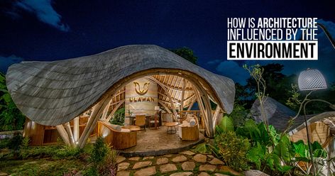 Filipino Architecture, Eco Retreat, Curved Roof, Earth Projects, Jungle House, Bamboo Architecture, Bamboo Construction, Wellness Retreat, Rammed Earth