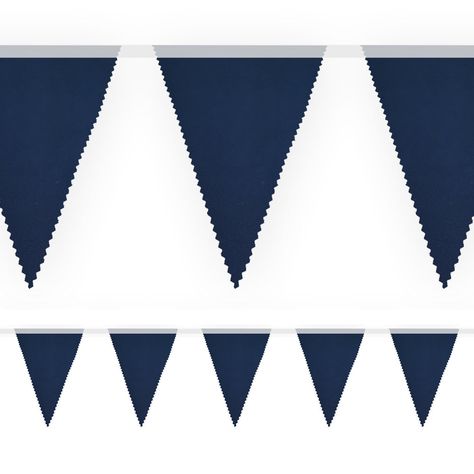 Navy Blue Fabric Pennant Bunting - 24 Flags - 8m Personalize Wine Bottle Labels, Giant Number Balloons, Childrens Fancy Dress, Personalized Lanyards, Personalized Wine Bottles, Personalised Bunting, Adult Party Themes, Birthday Party Packs, Rich Navy Blue