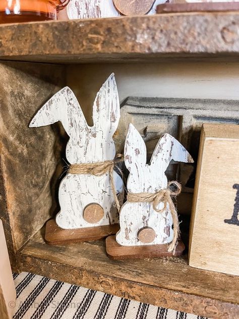 Set of 5 Bunnies DIY Kit #easter #diy #crafts #eastercrafts #easterdecor Easter Crafts Wood, Wooden Bunny Crafts Diy Wood, Wood Summer Crafts, Easter Wood Crafts To Sell, Wood Easter Crafts, Wooden Bunny Crafts, Wooden Spring Decor, Spring Wood Crafts To Sell, Wood Decoration Ideas