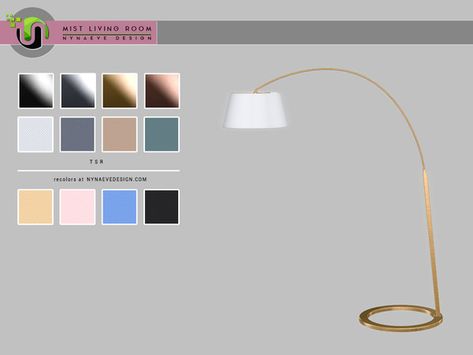 NynaeveDesign's Mist Floor Lamp The Sims Resource Living Room Objects, The Sims 4 Cc Floor Lamp, Lamps Sims 4 Cc, Sims 4 Floor Lamp Cc, Sims 4 Cc Living Room Decor, Light Sims 4 Cc, Lamp Sims 4 Cc, Ts4 Cc Living Room, Sims Cc Living Room