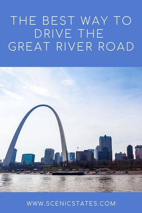 Great River Road Trip Missouri, Great River Road, Mississippi River Road Trip, Great River Road Trip, Illinois Travel, Illinois River, Bicycle Travel, Road Trip Map, Fall Road Trip