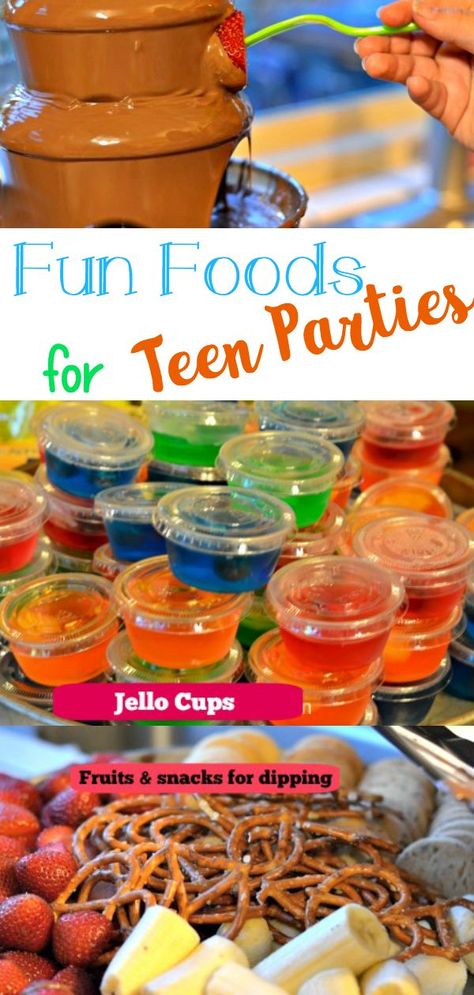 These teen party food ideas will help you plan the perfect birthday party, graduation party, or end of school party! Snacks For Sweet 16 Party, Teenage Party Snacks, Sweet 16 Party Food Ideas Snacks, Sweet 16 Party Foods, 16 Birthday Party Food Ideas, Teen Birthday Food Ideas, Back To School Party Snacks, Snacks For Teen Party, Teen Snacks Party