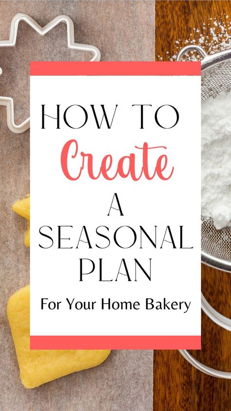 Have you ever found yourself without a plan for what to sell in your home bakery for the holidays? Holidays can be the busiest time of the year for bakeries, that’s why it’s so important to have a seasonal bakery calendar for exactly which holidays you will bake for, and which holidays you will sit out. Check out my tips for creating a holiday bakery schedule and be sure to use my complete list of food holidays to make sure you don’t miss a thing! January Bakery Ideas, How To Grow Your Home Bakery, Home Bakery Storage Ideas, How To Start A Micro Bakery, Best Bakery Items, Bakery Setup Ideas, Cottage Bakery Ideas, Home Bakery Organization, Bakery Items That Sell