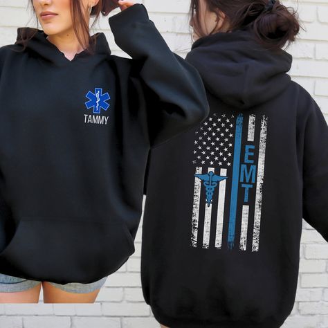 Emt Uniform Woman, Ems Shirts Designs, Emt Gift Ideas, Female Emt, Future Paramedic, Ems Gear, Emt School, Emt Life, Emt Uniform