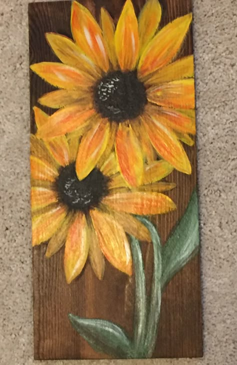 Sunflowers Realistic Pencil Drawings painting by Lyanne Spangler Sirlsly Art coastal art acrylic painting on canvas acrylic painting on wood sea beach painting waves paintings animal paintings pet portraits Acrylic Painting On Wood Ideas, Painting On Wood Acrylic, Wood Canvas Painting Ideas, Painting Ideas Wood, Wooden Board Painting Ideas, Wood Plank Crafts, Wood Plank Painting, Sunflower Painting On Wood, Fall Acrylic Painting Ideas