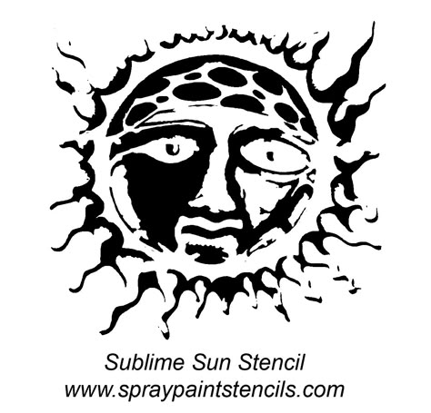 Sublime Tattoo Lyrics, Sublime Tattoo, Sun Clipart, Sublime Sun, Sublime Band, Sun Drawing, Star Silhouette, Sun Tattoos, Bleach Art