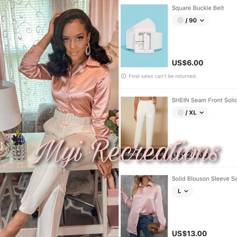 Shein Inspired Outfits Work, Shein Professional Outfits, Shein Work Outfits Black Women, Shein Office Outfits, Shein Office Outfits Women, Shein Work Outfits Women, Shein Cart Ideas, Shein Business Casual Outfits, Shein Work Outfits