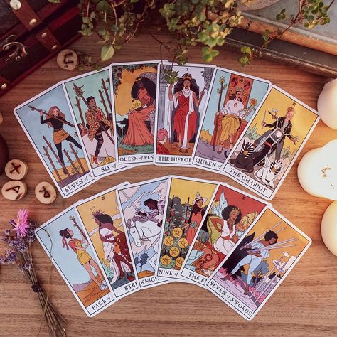 The Modern Witch Tarot Deck Modern Witch Tarot Deck, Modern Witch Tarot, Tarot Symbols, Best Tarot Decks, Witches Tarot Deck, Tarot Cards For Beginners, Witch Tarot, Rider Waite Tarot, Modern Witch