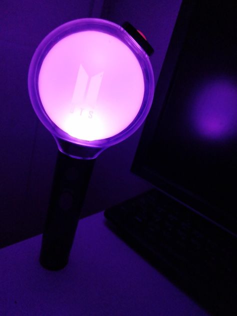 Bts Lightstick Aesthetic, Aespa Lightstick, Fun Moodboard, Bts Lightstick, Bts Gifts, Purple Bike, Kpop Lightsticks, Army Room Decor, Bts Bomb