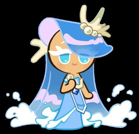 Sea Fairy Cookie Fanart Human, Cookie Run Kingdom Base, Cookie Run Human, Cherry Lush, Crk Cookies, Fairy Cookies, Sea Fairy Cookie, Sea Cookies, Fairy Background