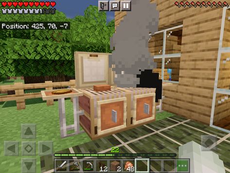 Minecraft Bbq Grill, Minecraft Grill Ideas, Minecraft Barbecue, Campfire Minecraft Ideas, Minecraft Campfire Ideas, Camping Minecraft, Backyard Minecraft, Minecraft Grill, Minecraft Backyard Ideas