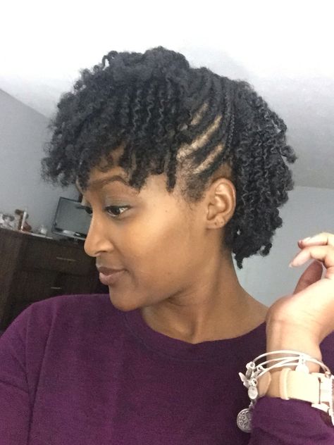 Braided Frohawk Natural Hair, Twist Mohawk Hairstyles Natural Hair, Braided Frohawk, Faux Mohawk Braid Short Hair, Two Strand Twist Faux Hawk, Natural Hair Flat Twist, Flat Twist Hairstyles, Natural Hair Treatments, Short Box Braids Hairstyles