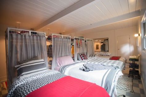 The Treehouse: The Girls’ Bedroom | Design Mom | Bloglovin’ Sisters Bedroom Ideas, Girls Bedroom Design, Sister Bedroom, Sibling Room, Kids Shared Bedroom, Lifestyle Blog Design, Shared Girls Bedroom, 4 Sisters, Bunk Rooms