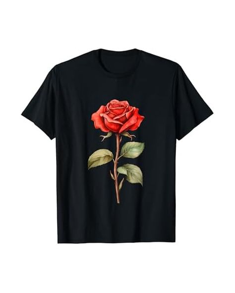 Amazon.com: Red Roses T-Shirt for Men, Women, and Youth T-Shirt : Clothing, Shoes & Jewelry Funny Gardening, Flower Cute, Roses Flower, Rose T Shirt, Flower Gardening, Pink Rose Flower, Red T Shirt, Romantic Gifts, Red Tshirt